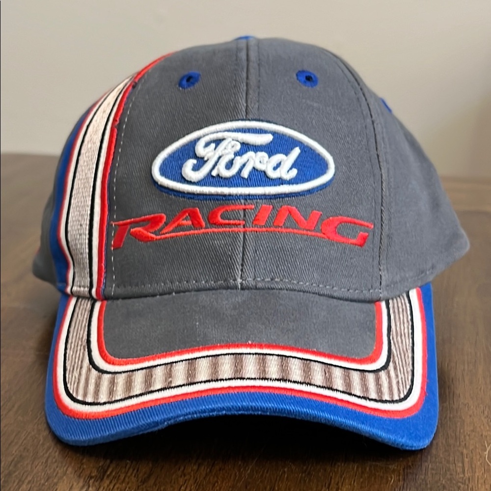 Ford Racing Champions Adult Gray Adjustable Cap